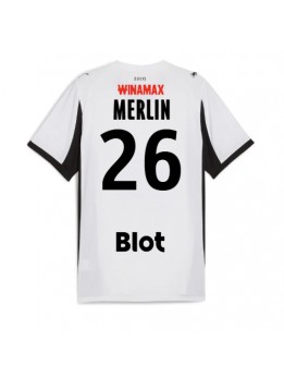 Moški Nogometna dresi replika Stade Rennais Quentin Merlin #26 Gostujoči 2025-26 Kratek rokav